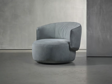 JANE - Swivel fabric easy chair with armrests by Piet Boon - view 2
